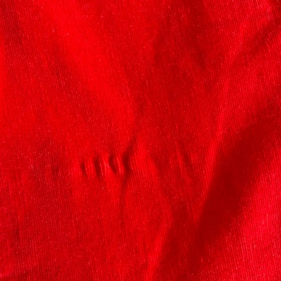 3 for $15! Bright Red Microcord skinny corduroy pants. Size 2 - Picture 5 of 10